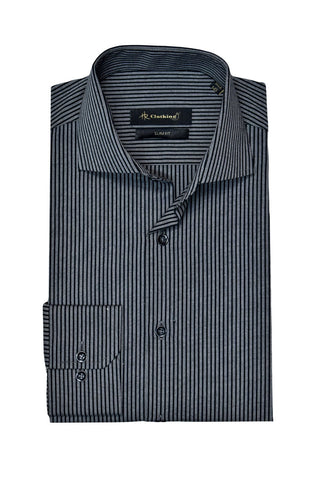 Formal Shirt Dsh-0140 Grey Stripe