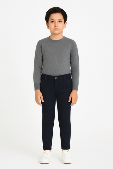 HR clothing Kids Cotton Pant - Navy