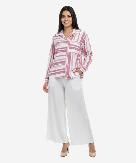 Women's Shirt Pink Stripes