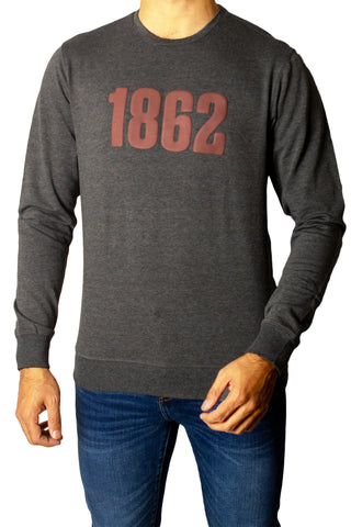 1862 Printed Full Sleeves T-Shirt Tsh-6833 D-Grey