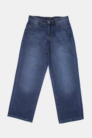Women's Wide Leg Jeans LJP-0059 Grey