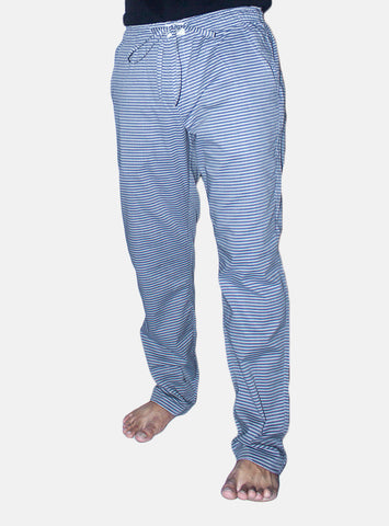 Men's Casual Pajama Lwr-0242 Blue Stripe