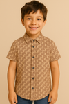 HR clothing Kids Shirt - Printed Beige