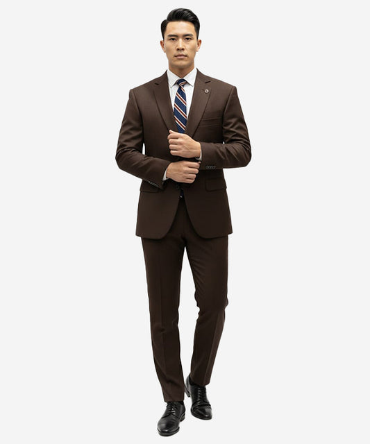 Formal Suit Gst-0124 D-Brown