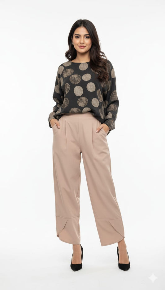 Women's Top Printed Brown