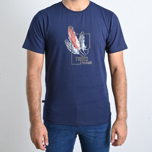 HR clothing Mens TShirt - Navy Blue
