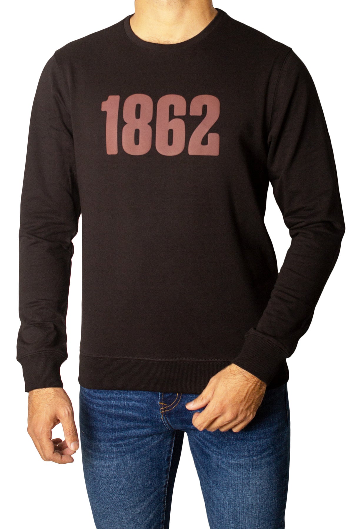 1862 Printed Full Sleeves T-Shirt Tsh-6833 Black