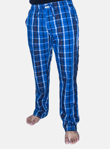 Men's Casual Pajama Lwr-0241 Blue Chk A