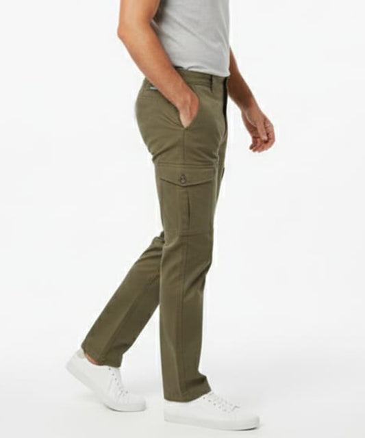 HR Clothing Men's Cotton Pant Carpenter Pocket - Olive