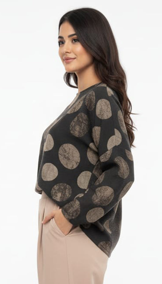 Women's Top Printed Brown