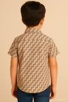 HR clothing Kids Shirt - Printed Beige