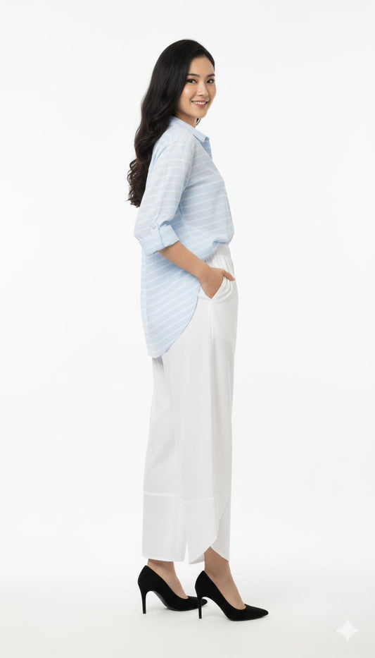 Women's Shirt Blue Stripe