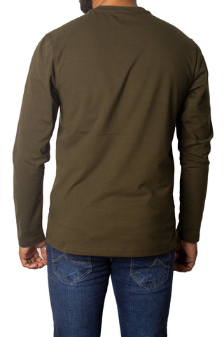 Plain Full Sleeves T-Shirt Tsh-6844 Green