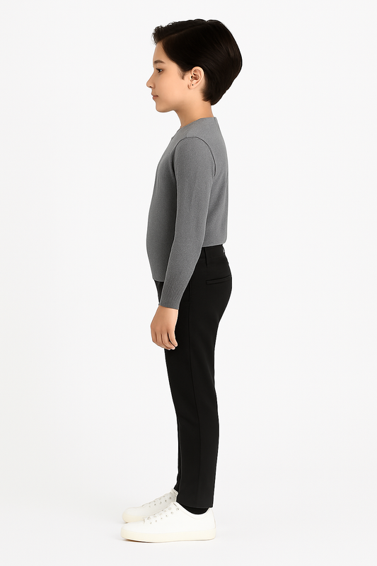 HR clothing Kids Cotton Pant - Black