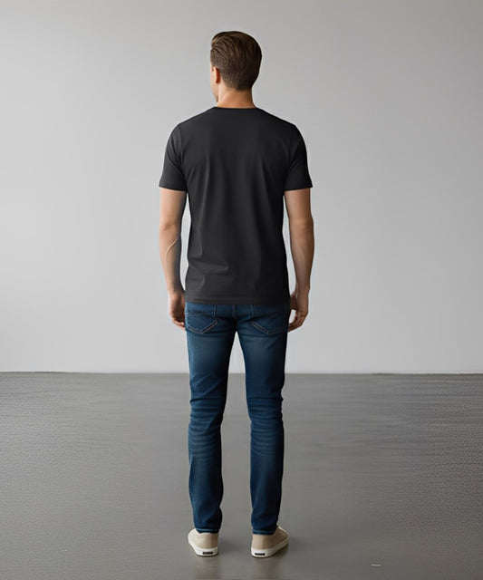 HR Clothing Men’s Graphic T-Shirt – Black