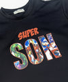 HR clothing Kids Super Son TShirt - Black