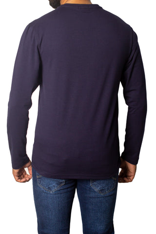 Vibe Printed Full Sleeves T-Shirt Tsh-6843 Navy