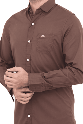 Men's Casual Shirt SHC-1726 D-Brown