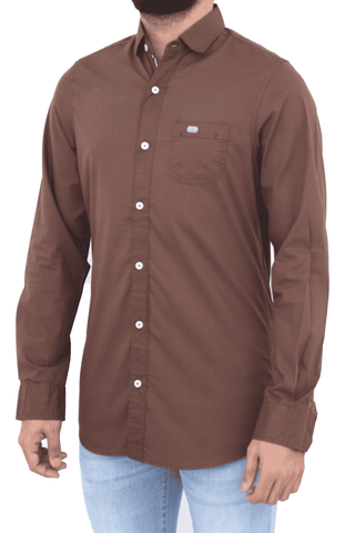 Men's Casual Shirt SHC-1726 D-Brown