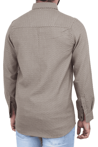 Men's Casual Shirt SHC-1717 Dotted Brown
