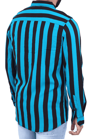 Men's Casual Shirt SHC-1744 Green Stripe