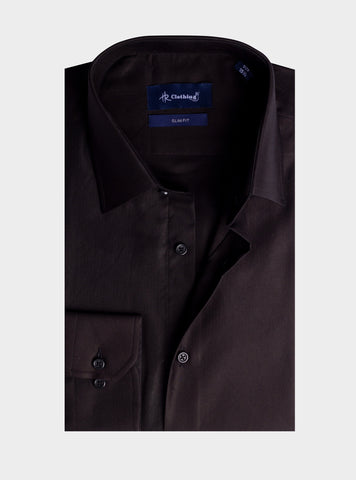 Formal Shirt Dsh-0128 Texture Black