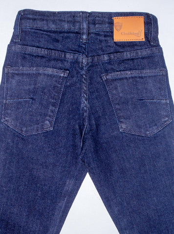 Straight Fit Authentic Wash Kid Jeans Bjp-0138 Navy