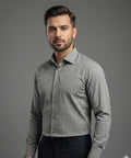 Men's Dress Shirt - Grey Stripe Dsh-0287