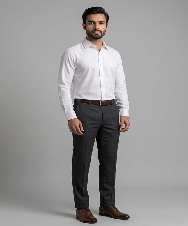 Men's Dress Shirt - White Stripes Dsh-0289