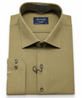 Men's Dress Shirt - L-Olive Dsh-0293