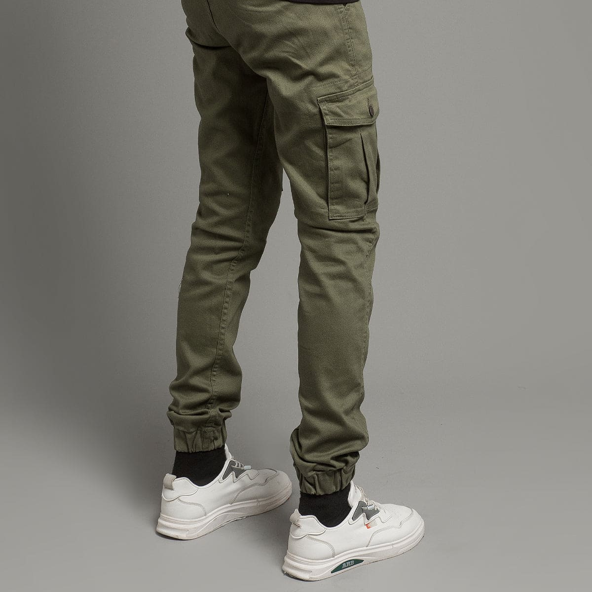 HR Clothing Men's Cargo Trousers - Green LWR-0486