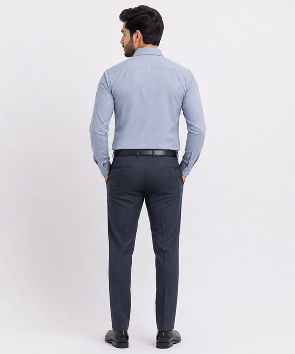 Men's Dress Shirt - Silver Blue Dsh-0293