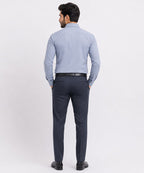 Men's Dress Shirt - Silver Blue Dsh-0293