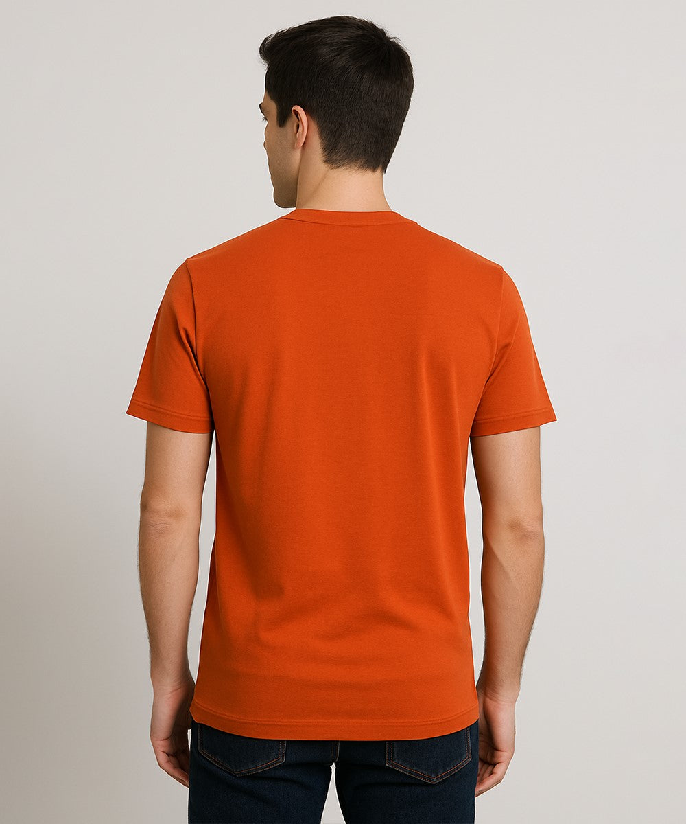 HR Clothing Men’s Printed T-Shirt – Mustard TSH-5879