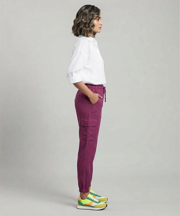 Women's Western  PERSIAN RED Jogger Trousers LLW-0004