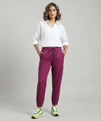 Women's Western  PERSIAN RED Jogger Trousers LLW-0004