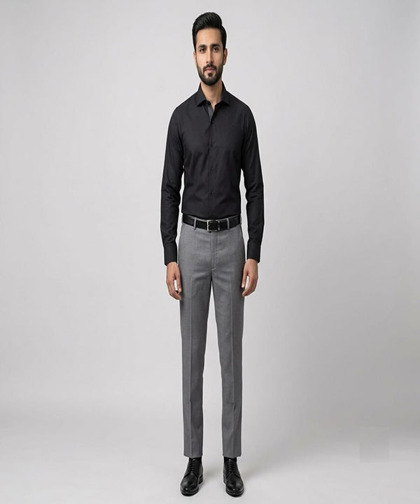 Men's Dress Shirt - Black Dsh-0289