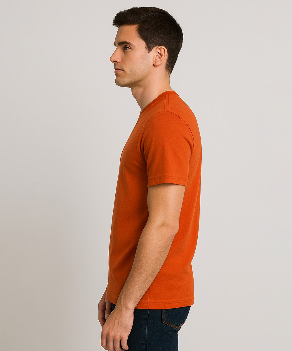 HR Clothing Men’s Printed T-Shirt – Mustard TSH-5879