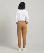 Women's Western  Brown Jogger Trousers LLW-0004