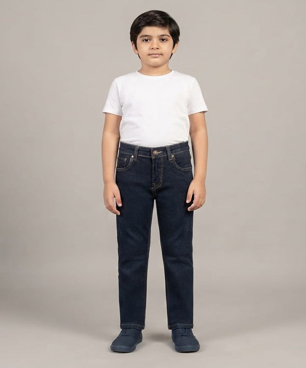 Boys Navy Stretch Denim Jeans- Bjp-0290