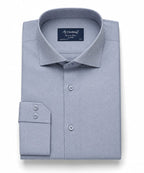 Men's Dress Shirt - Silver Blue Dsh-0293