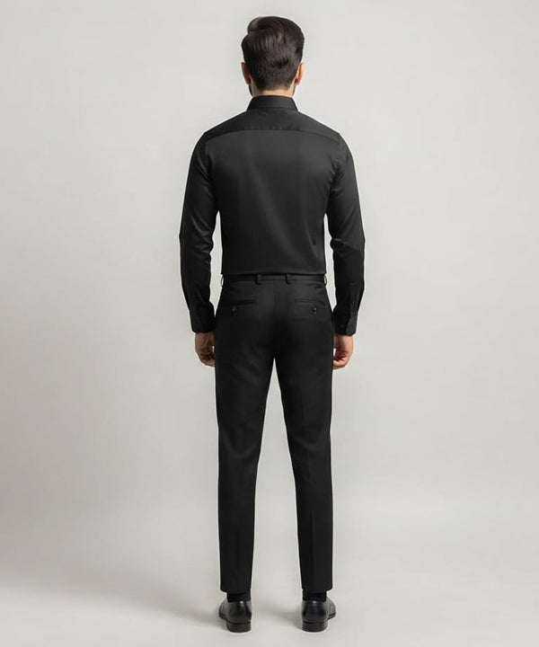 Men's Dress Shirt - Black Dsh-0270