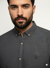 Men's Casual Shirt - Shc-1441 L-Purple