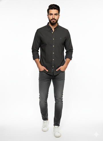 Men's Casual Shirt - Shc-1441 D.Brown