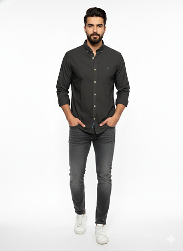 Men's Casual Shirt - Shc-1441 D.Brown