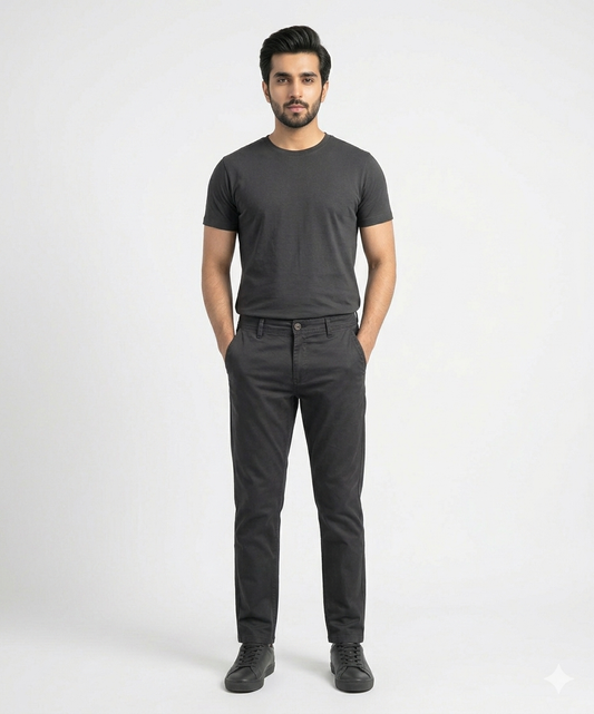 Men's Chino Straight Fit- Black CP-0551