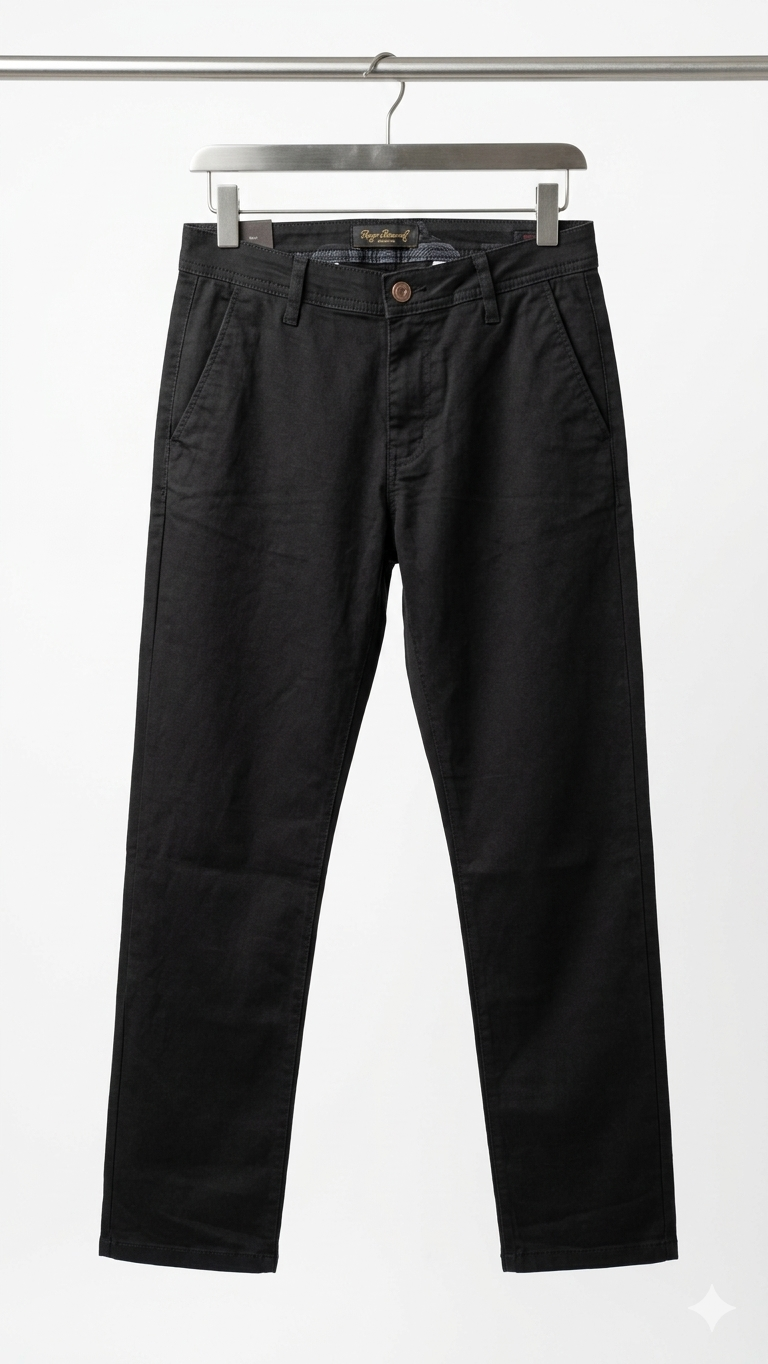 Men's Chino Straight Fit- Black CP-0551