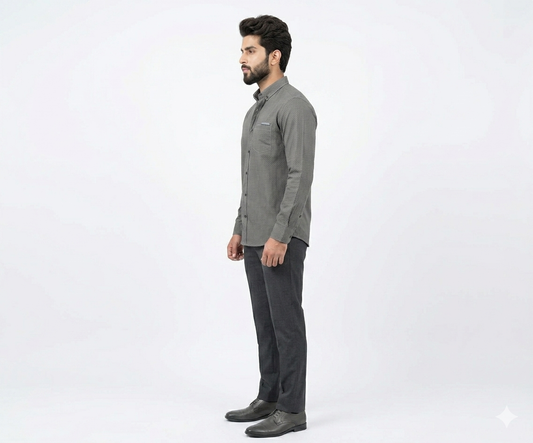 Men's Casual Shirt - Shc-1062 Dotted Grey