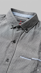 Men's Casual Shirt - Shc-1062 Dotted Grey