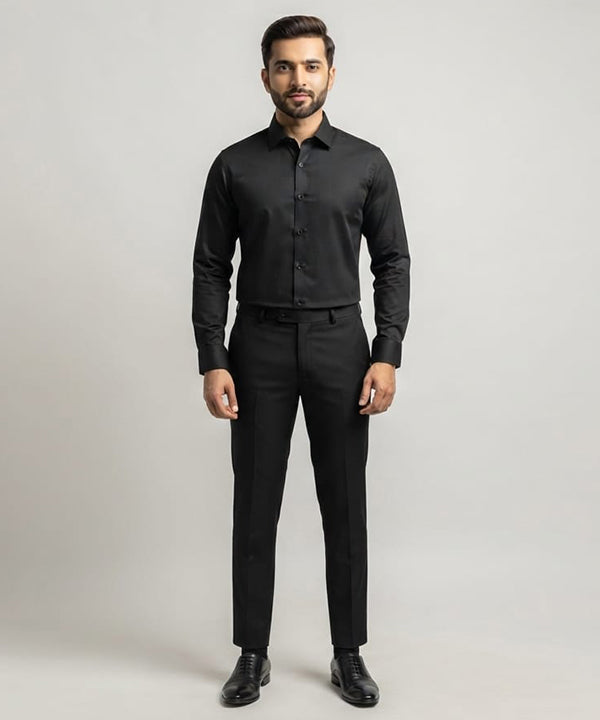 Men's Dress Shirt - Black Dsh-0270